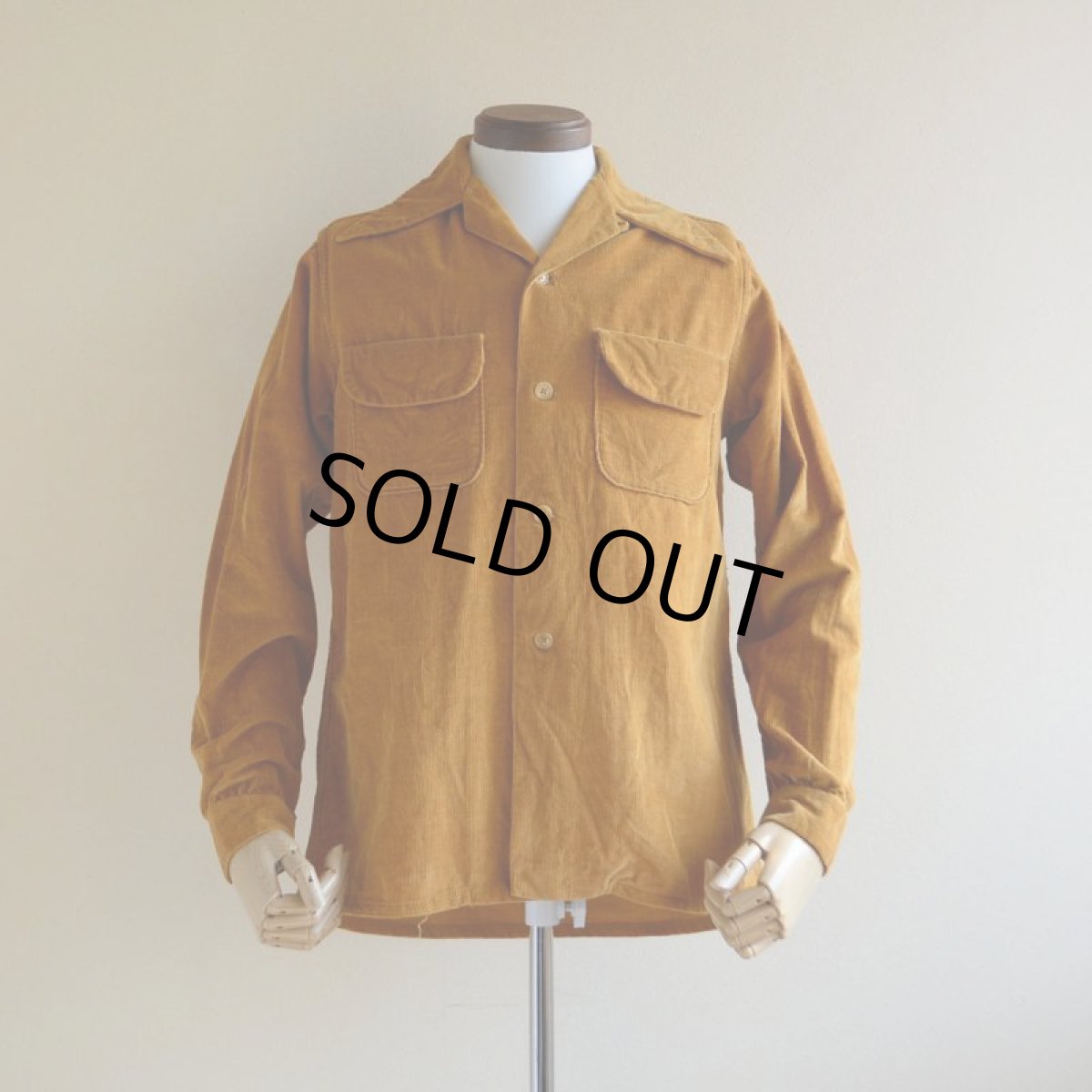 画像1: 1940s Marlboro コーデュロイシャツ　 表記S  (1)