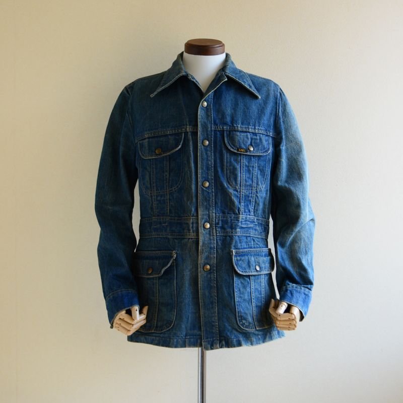Lee デニムジャケット　70s 1970s Lee デニムブッシュジャケット 表記M - 古着屋HamburgCafe