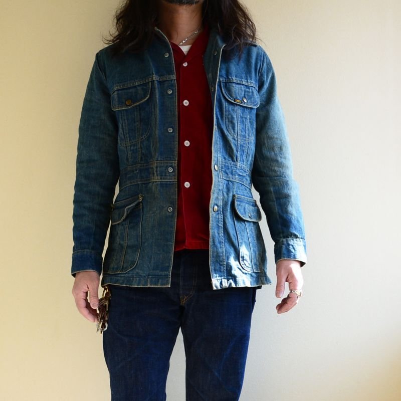 画像1: 1970s Lee デニムブッシュジャケット 表記M