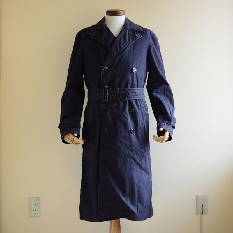 1960s US.NAVY トレンチコート 表記SMALL - 古着屋HamburgCafe