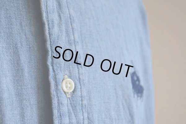 画像17: RalphLauren シャンブレークレリックシャツ  表記XL