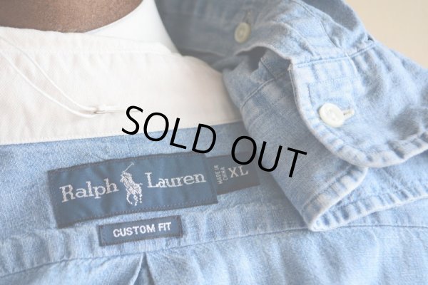 画像5: RalphLauren シャンブレークレリックシャツ  表記XL