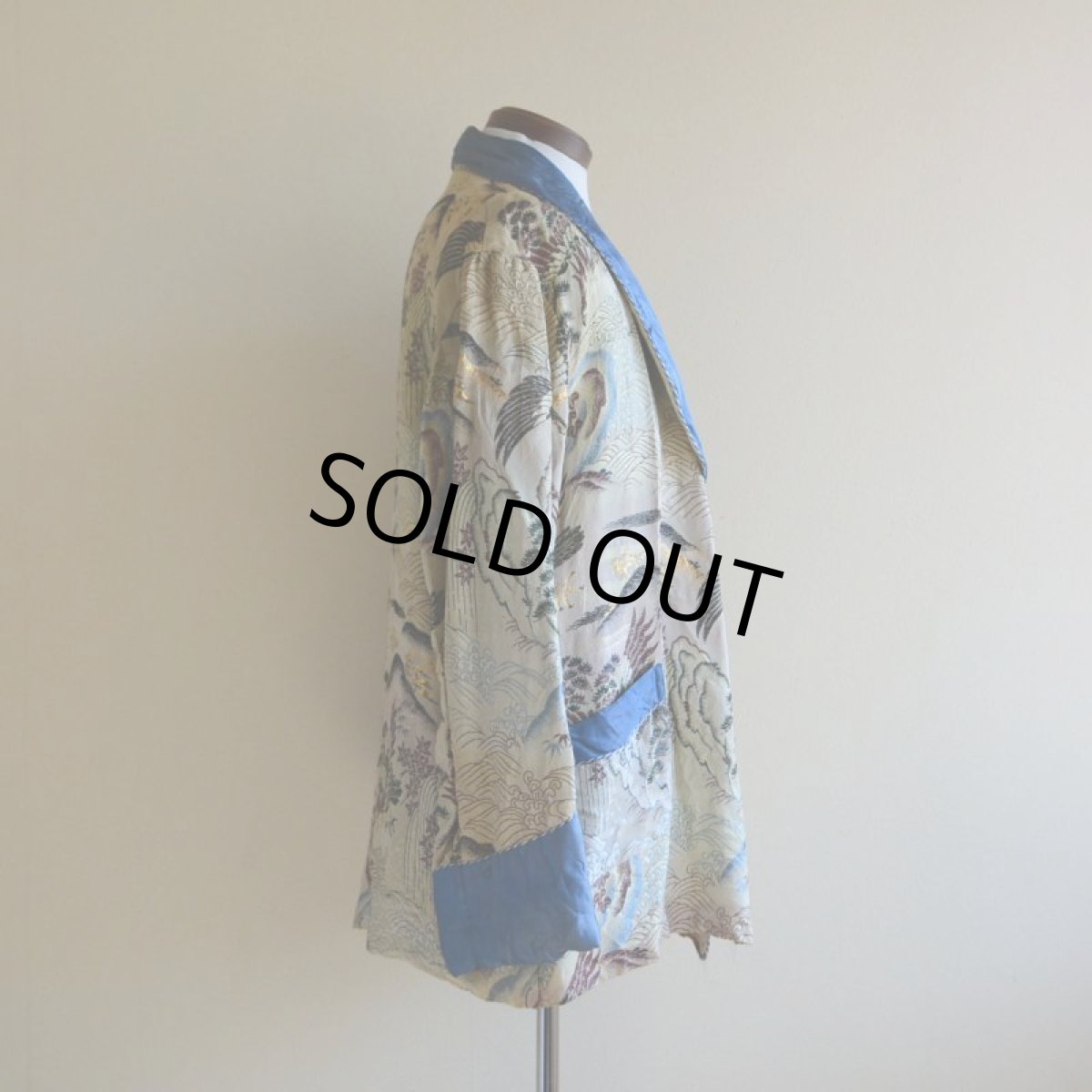 画像2: 1950s 西陣織スーベニアガウン　 表記L  (2)