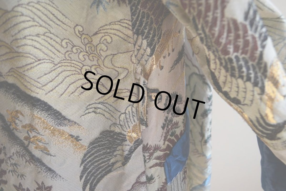 画像15: 1950s 西陣織スーベニアガウン　 表記L  (15)