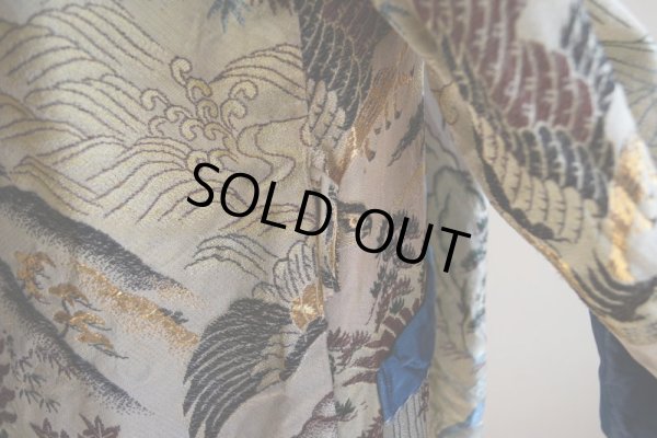 画像15: 1950s 西陣織スーベニアガウン　 表記L 