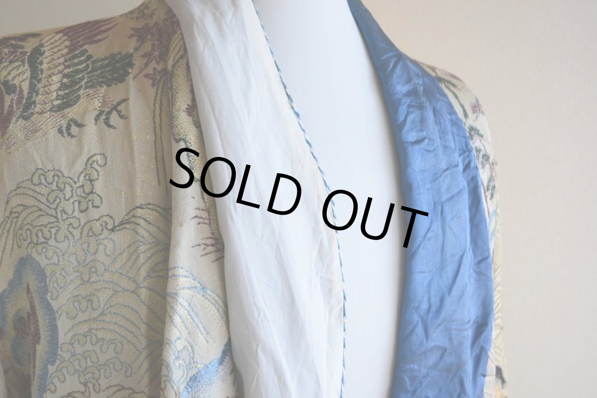 画像9: 1950s 西陣織スーベニアガウン　 表記L  (9)