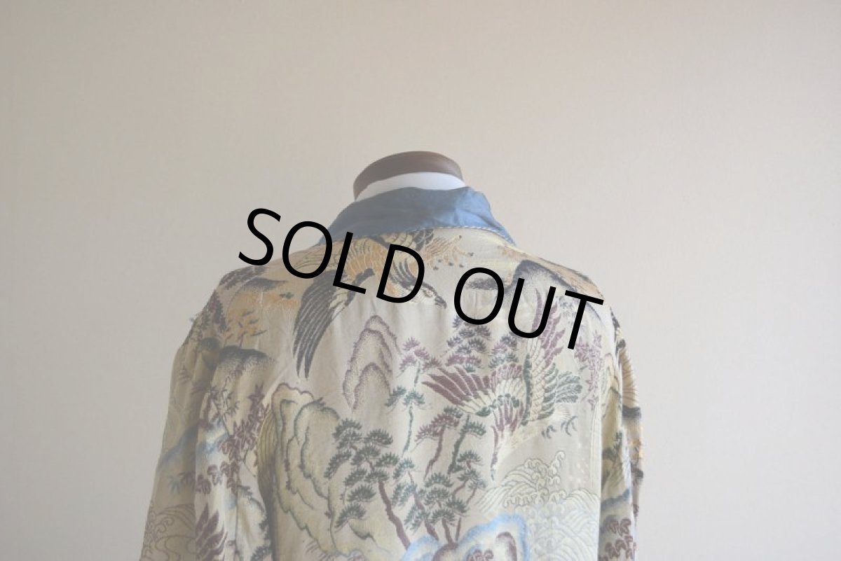 画像16: 1950s 西陣織スーベニアガウン　 表記L  (16)