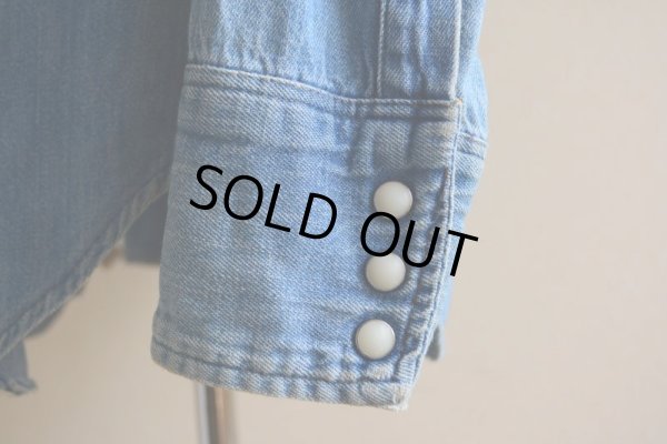 画像9: 1970s MAVERICK デニムウエスタンシャツ　 実寸S 