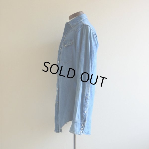 画像4: 1970s MAVERICK デニムウエスタンシャツ　 実寸S 