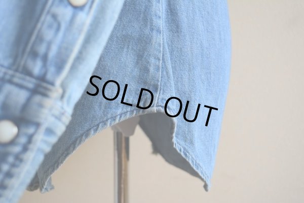 画像11: 1970s MAVERICK デニムウエスタンシャツ　 実寸S 