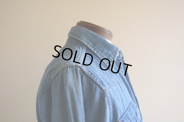 画像16: 1970s MAVERICK デニムウエスタンシャツ　 実寸S 