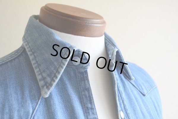 画像6: 1970s MAVERICK デニムウエスタンシャツ　 実寸S 