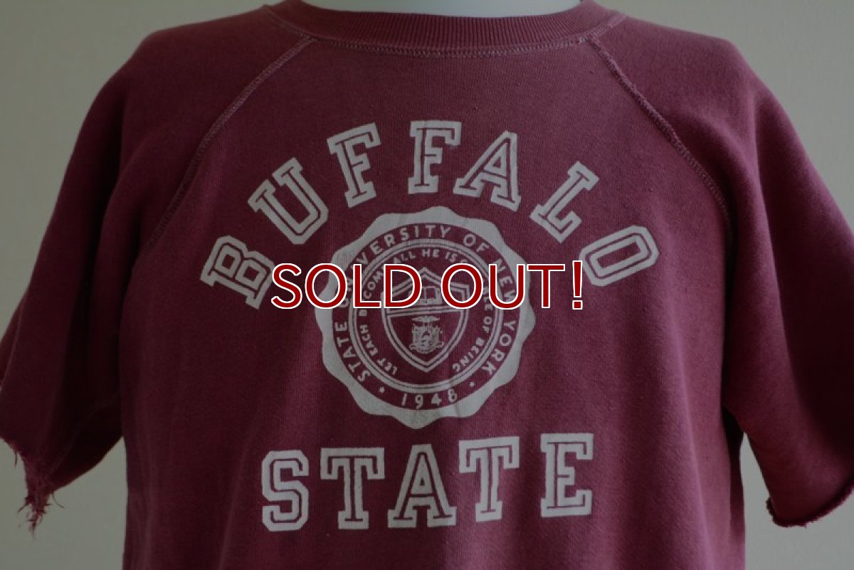 画像8: 1960s BUFFALO STATE カットオフスウェット　 実寸ML  (8)