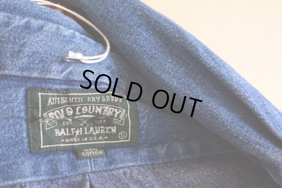 画像5: 1990s POLO COUNTRY デニムシャツ　 MADE IN USA　 表記S  (5)