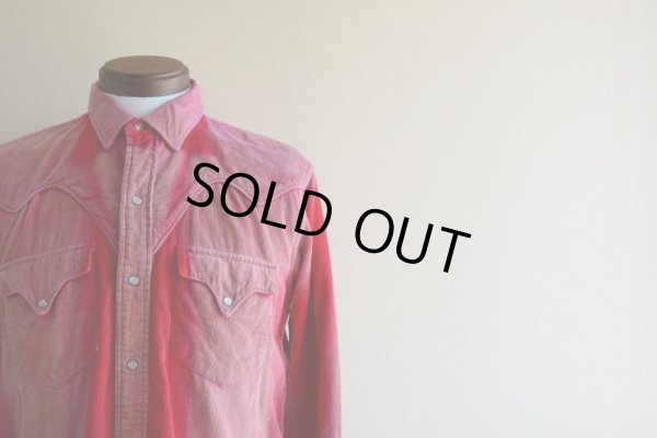 画像6: 1960s Tem-Tex コーデュロイウエスタンシャツ　 表記15 1/2 