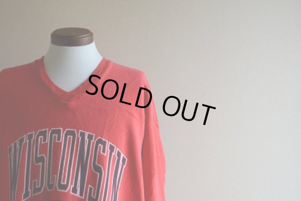 画像5: 1980s-90s WISCONSIN スウェットナイトシャツ  表記L/XL