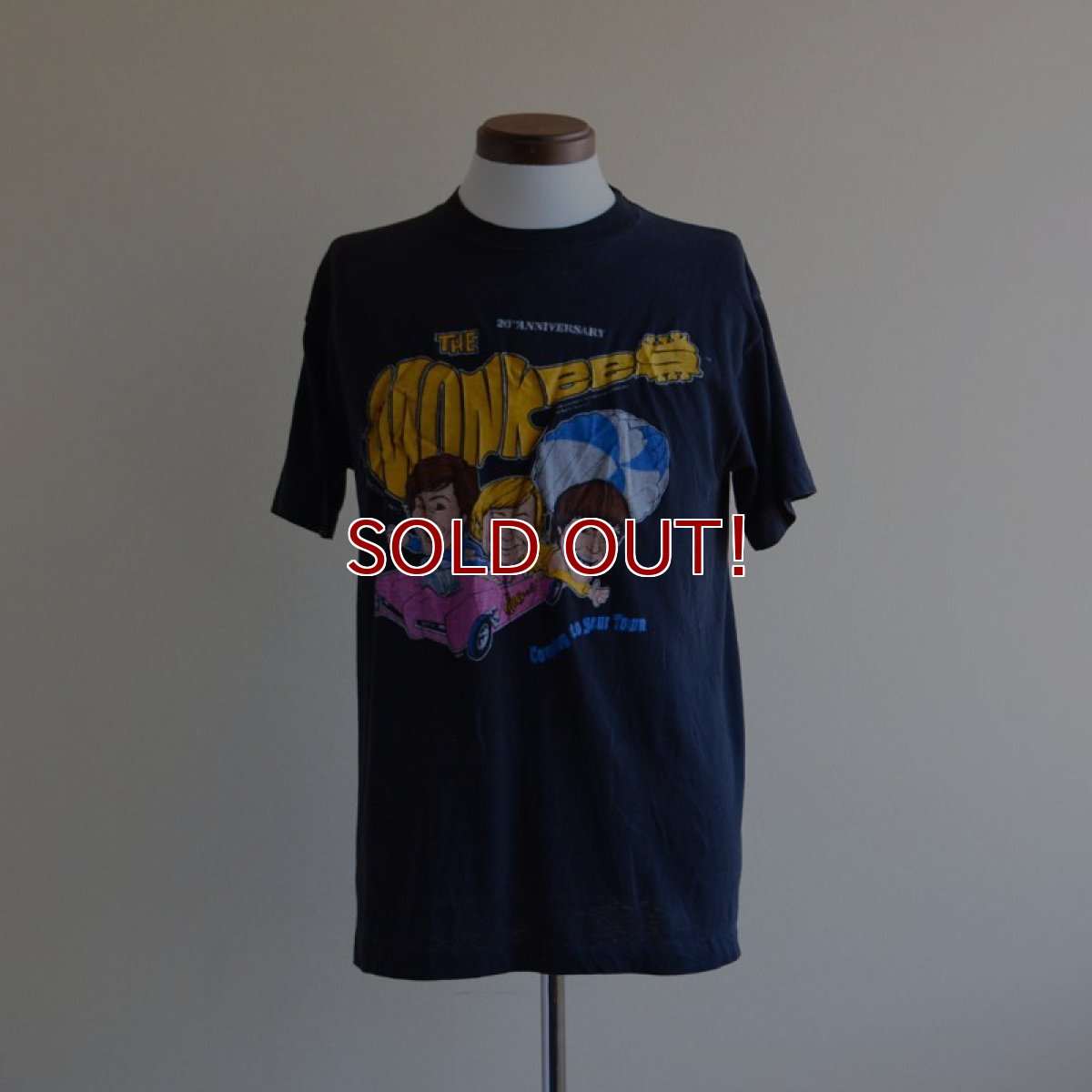 画像1: 1980s THE MONKEES 20TH ANNIVERSARY WORLD TOUR Tシャツ　 表記XL  (1)