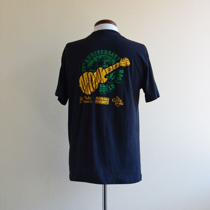 1980s THE MONKEES 20TH ANNIVERSARY WORLD TOUR Tシャツ 表記XL