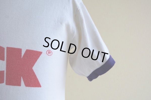 画像10: 1970s Champion MACK TRUCKS リンガーTシャツ  表記M