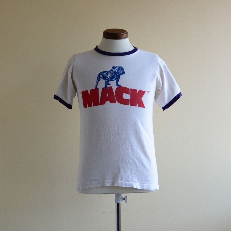 1970s Champion MACK TRUCKS リンガーTシャツ 表記M - 古着屋HamburgCafe