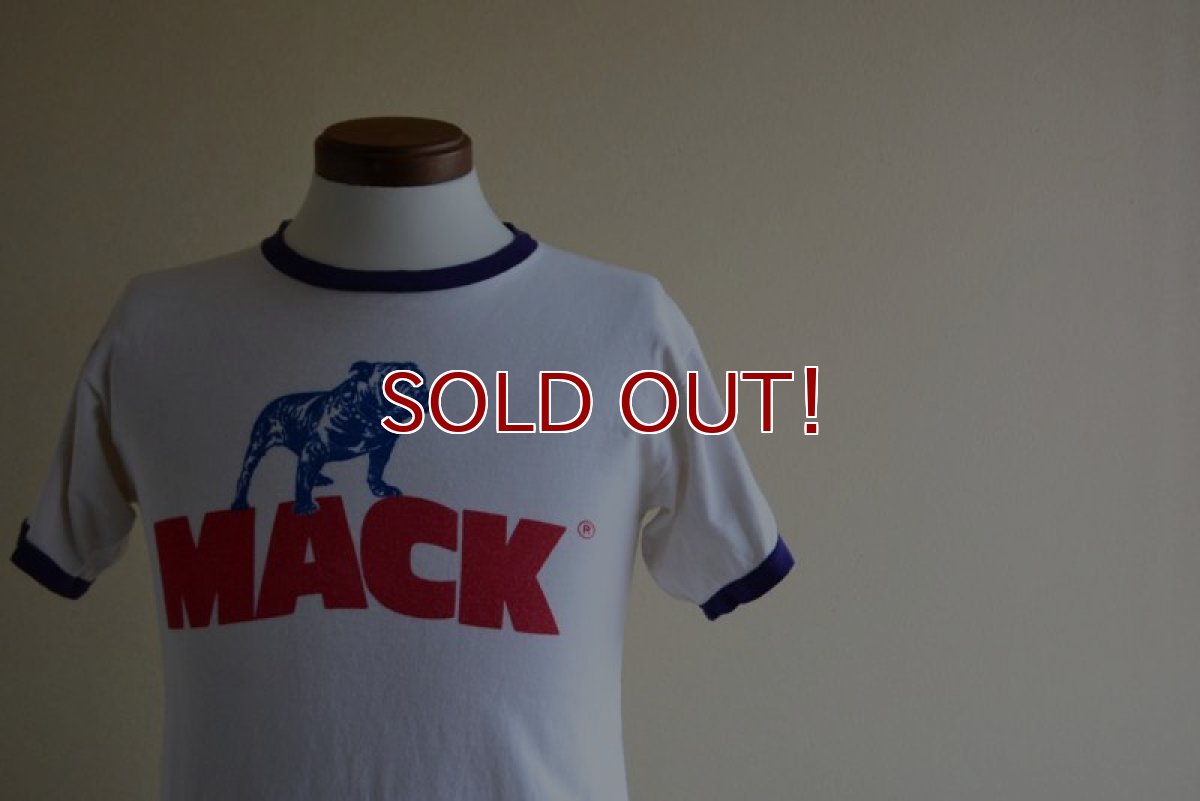 画像7: 1970s Champion MACK TRUCKS リンガーTシャツ　 表記M  (7)