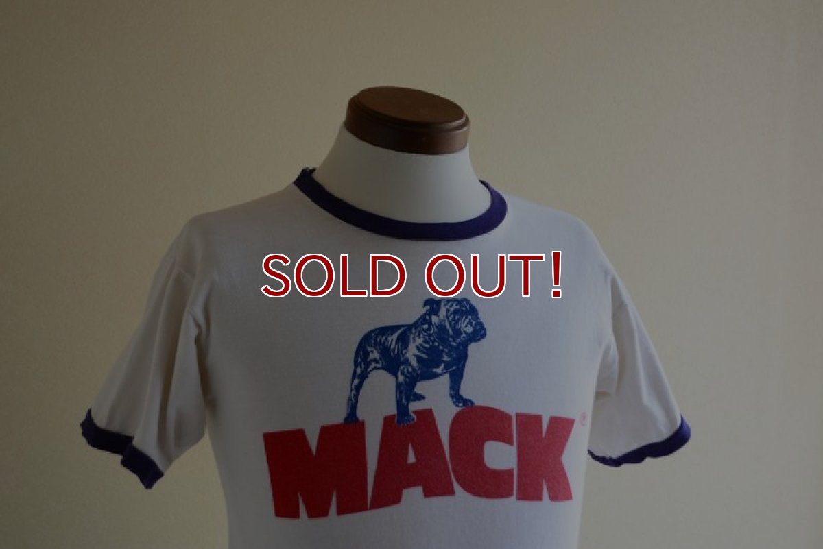 画像8: 1970s Champion MACK TRUCKS リンガーTシャツ　 表記M  (8)