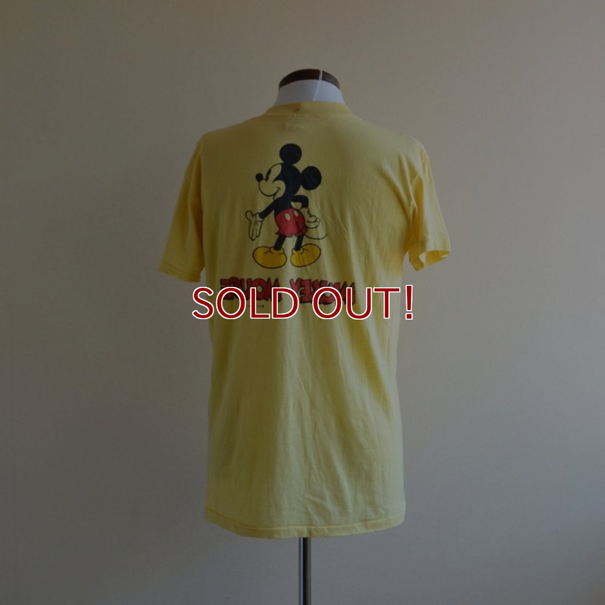画像3: 1970s-80s  MICKEY MOUSE 両面プリントTシャツ　 表記L  (3)