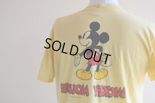 画像13: 1970s-80s  MICKEY MOUSE 両面プリントTシャツ　 表記L 