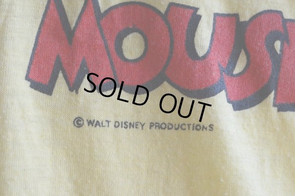 画像9: 1970s-80s  MICKEY MOUSE 両面プリントTシャツ　 表記L 