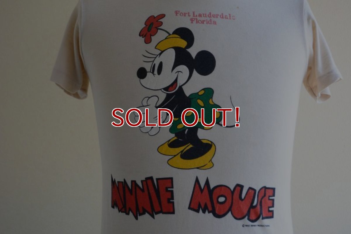 画像7: 1970s-80s  MINNIE MOUSE 両面プリントTシャツ　 表記S  (7)