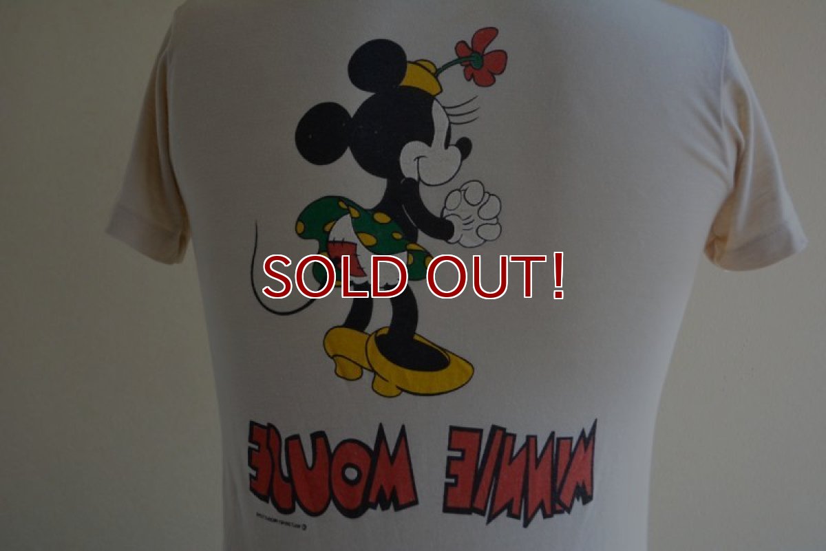 画像11: 1970s-80s  MINNIE MOUSE 両面プリントTシャツ　 表記S  (11)