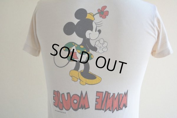 画像11: 1970s-80s  MINNIE MOUSE 両面プリントTシャツ　 表記S 