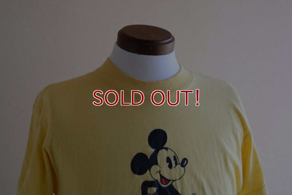 画像6: 1970s-80s  MICKEY MOUSE 両面プリントTシャツ　 表記L  (6)