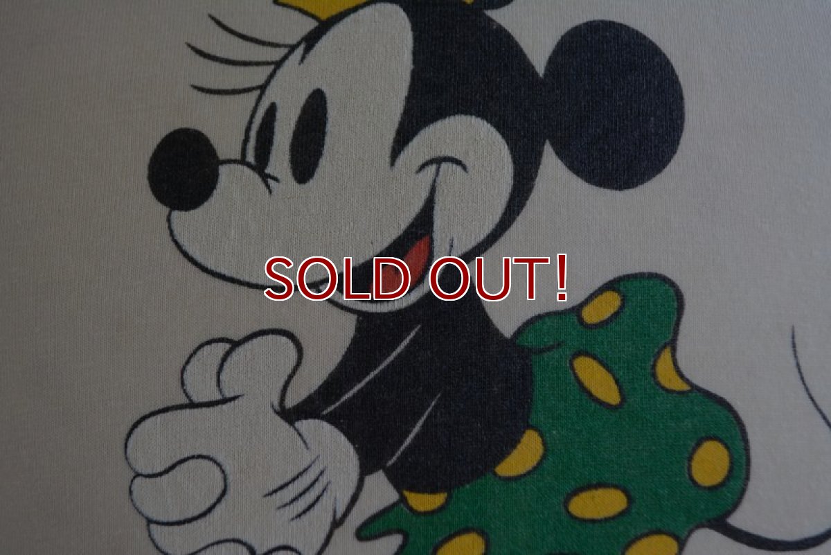 画像9: 1970s-80s  MINNIE MOUSE 両面プリントTシャツ　 表記S  (9)