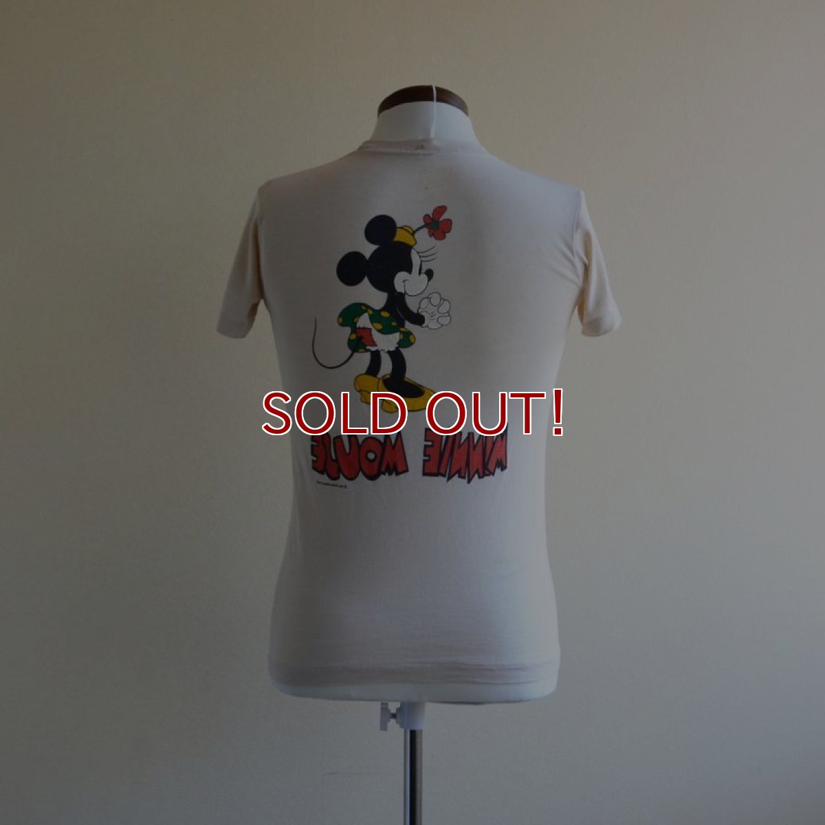 画像3: 1970s-80s  MINNIE MOUSE 両面プリントTシャツ　 表記S  (3)