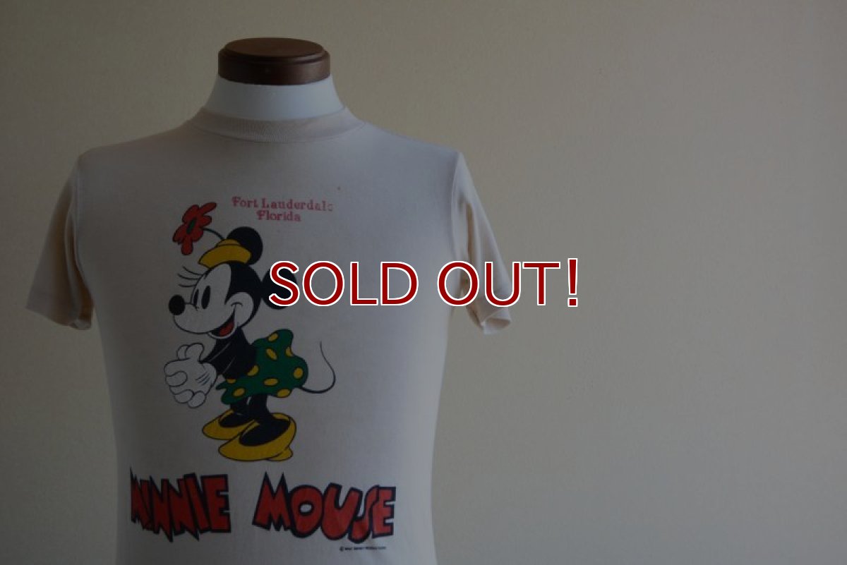 画像5: 1970s-80s  MINNIE MOUSE 両面プリントTシャツ　 表記S  (5)