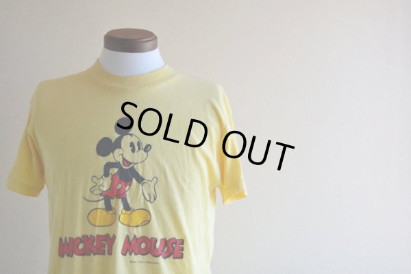 画像7: 1970s-80s  MICKEY MOUSE 両面プリントTシャツ　 表記L 