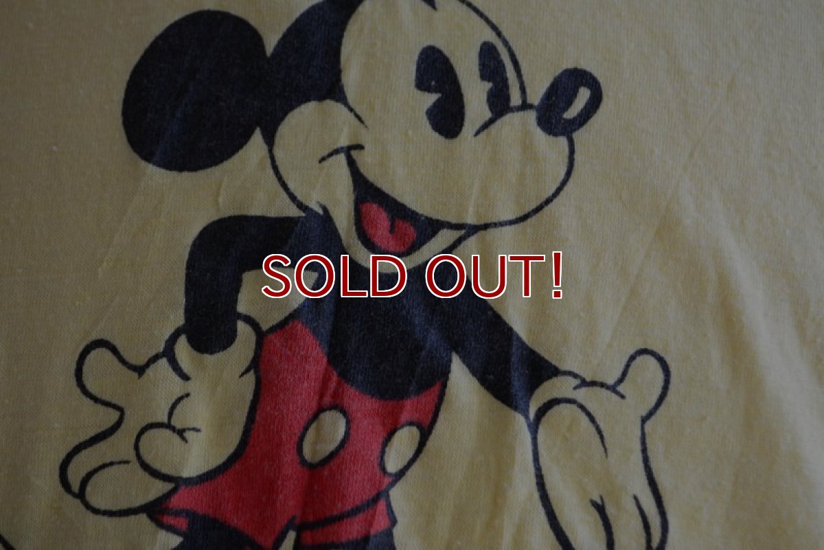 画像10: 1970s-80s  MICKEY MOUSE 両面プリントTシャツ　 表記L  (10)