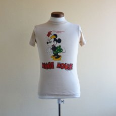 画像1: 1970s-80s  MINNIE MOUSE 両面プリントTシャツ　 表記S  (1)