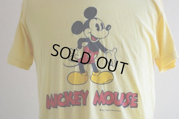 画像8: 1970s-80s  MICKEY MOUSE 両面プリントTシャツ　 表記L 