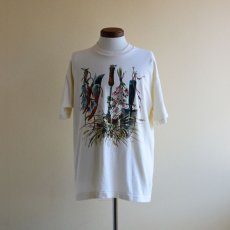 画像1: 1990s お花屋さんTシャツ　 表記L  (1)