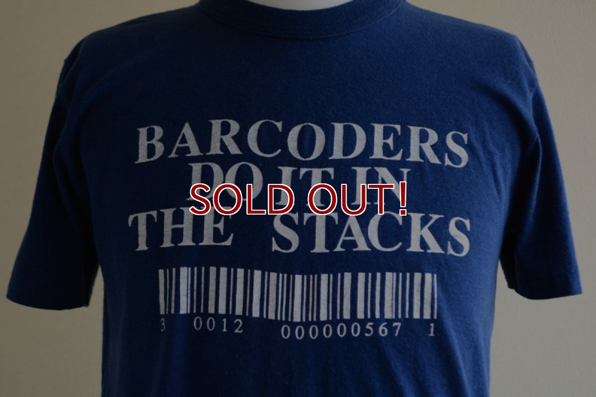画像8: 1980s BARCODERS DO IT IN THE STACKS Tシャツ　 両面プリント　 実寸ML  (8)