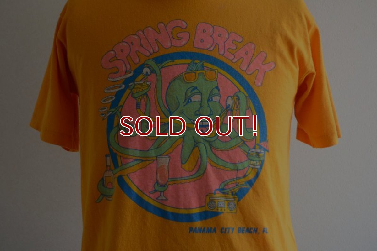 画像7: 1980s SPRING BREAK Tシャツ　 背面エアブラシペイント　 表記M  (7)