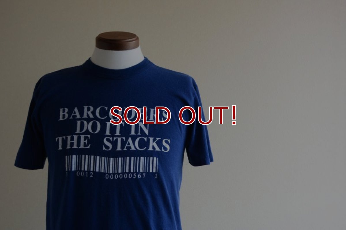 画像5: 1980s BARCODERS DO IT IN THE STACKS Tシャツ　 両面プリント　 実寸ML  (5)