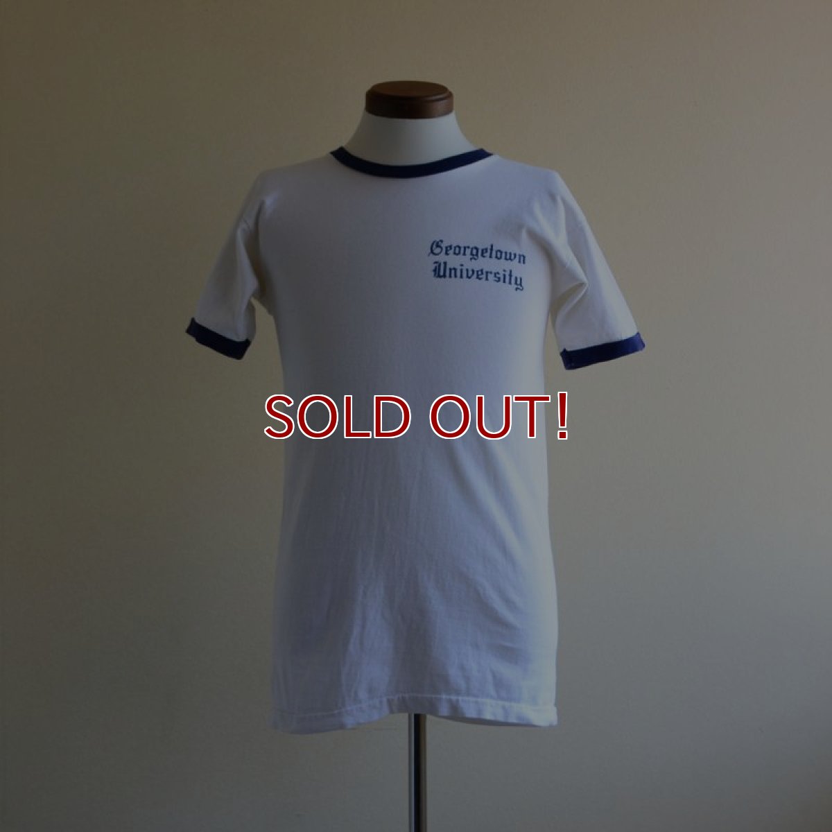 画像1: 1970s Champion カレッジリンガーTシャツ　 表記M  (1)
