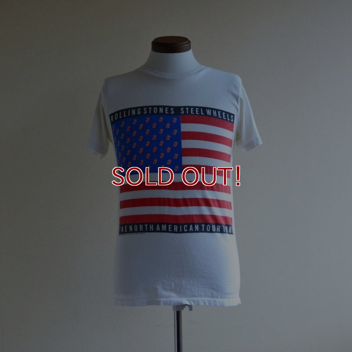 画像1: 1980s The Rolling Stones STEEL WHEELS 1989 Tour Tシャツ　 表記M  (1)