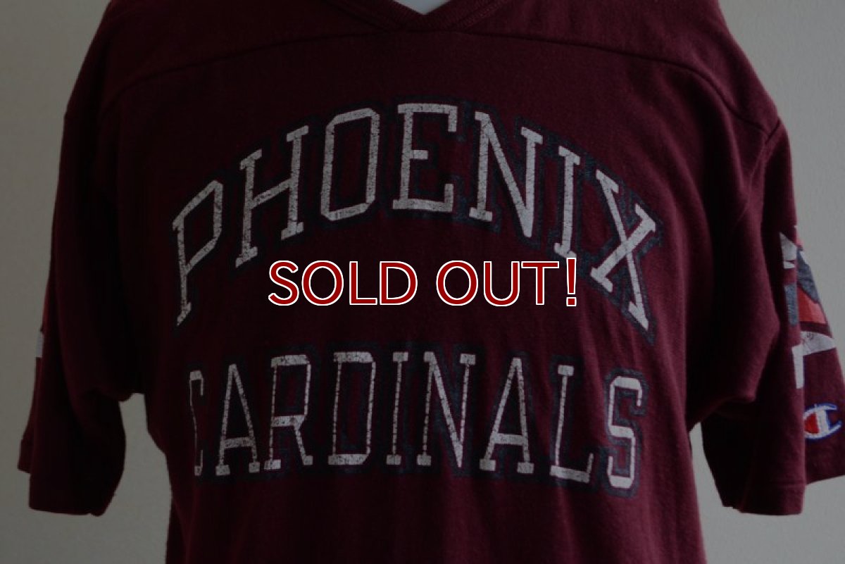 画像8: 1980s Champion PHOENIX CARDINALS フットボールTシャツ　 表記L  (8)
