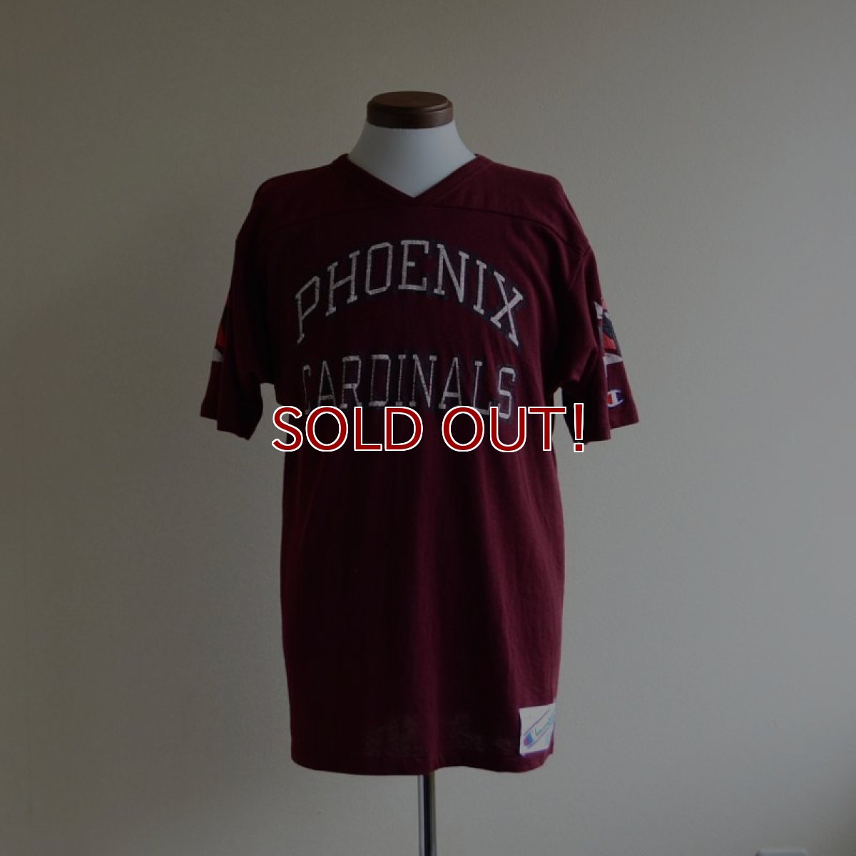 画像1: 1980s Champion PHOENIX CARDINALS フットボールTシャツ　 表記L  (1)