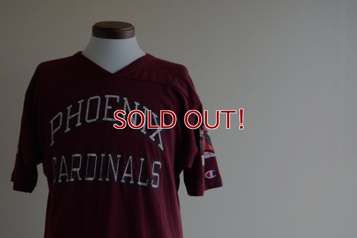 画像5: 1980s Champion PHOENIX CARDINALS フットボールTシャツ　 表記L  (5)