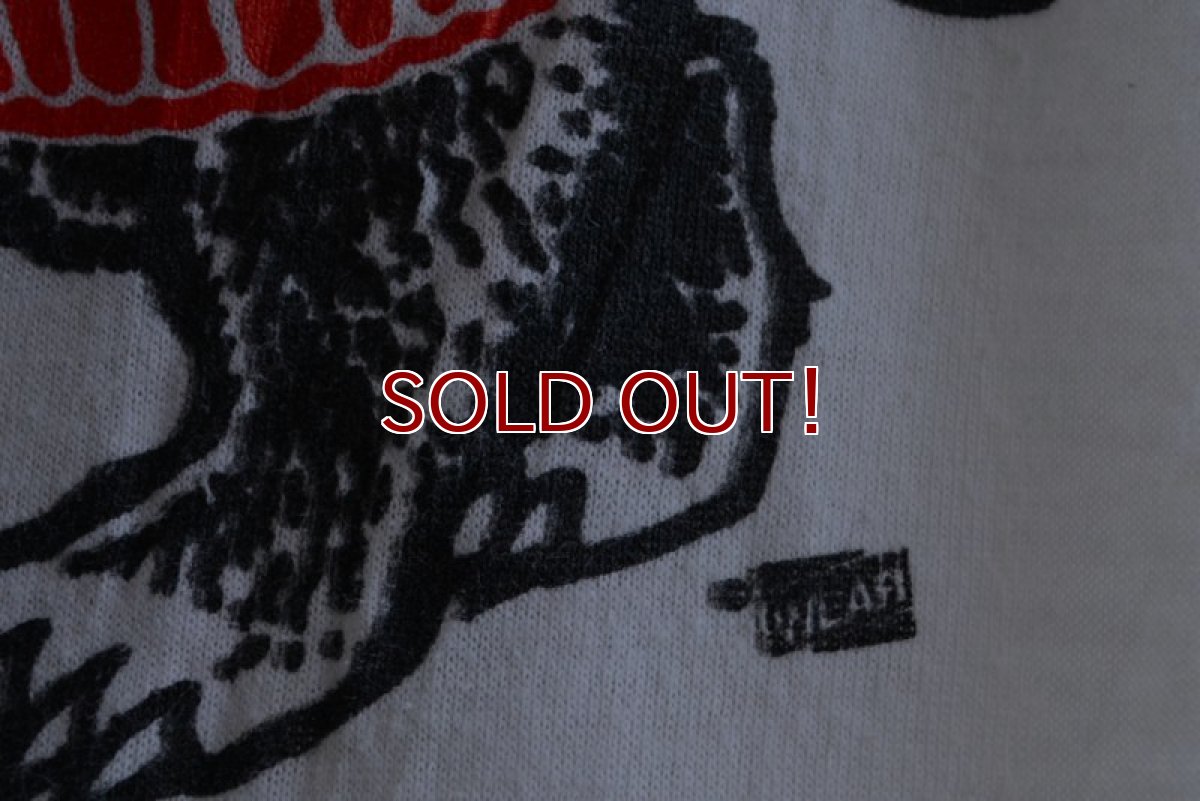 画像8: 1980s WISCONSIN Bucky Badger リンガーTシャツ　 両面プリント　 表記XL  (8)